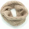 Portolano Cable Knit Merino Wool Infinity Scarf In Beige