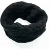 Portolano Cable Knit Merino Wool Infinity Scarf In Black
