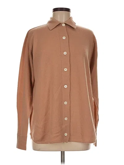 Pre-owned Portolano Cardigan Sweater In Tan