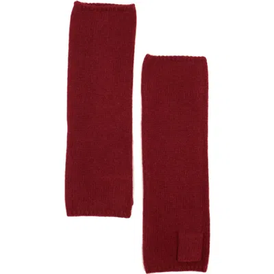 Portolano Cashmere Arm Warmers In Burgundy