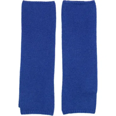 Portolano Cashmere Arm Warmers In Blue