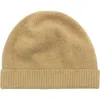 Portolano Cashmere Beanie In Cammello Chiaro