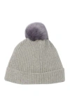 Portolano Cashmere Beanie In Gray