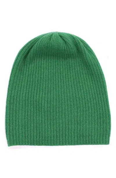 Portolano Cashmere Beanie In Green