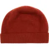 Portolano Cashmere Beanie In Red