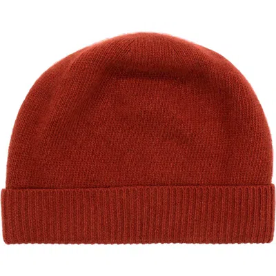 Portolano Cashmere Beanie In Red