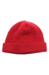 Portolano Cashmere Beanie In Red