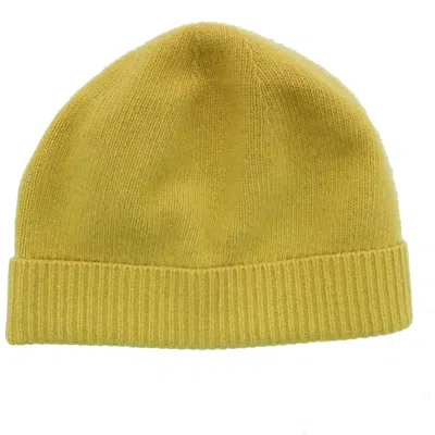 Portolano Cashmere Beanie In Yellow