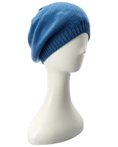 Portolano Cashmere Beret In Blue
