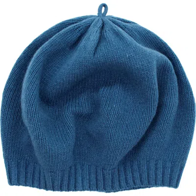 Portolano Cashmere Beret In Blue