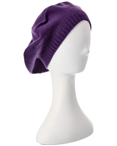 Portolano Cashmere Beret In Purple