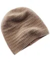 Shop Portolano Cashmere Boyfriend Hat In Brown
