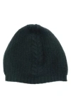 Portolano Cashmere Cable Knit Beanie In Black