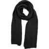 Portolano Cashmere Cable Knit Scarf In Purple