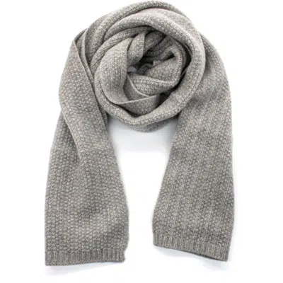 Portolano Cashmere Chunky Scarf In Gray