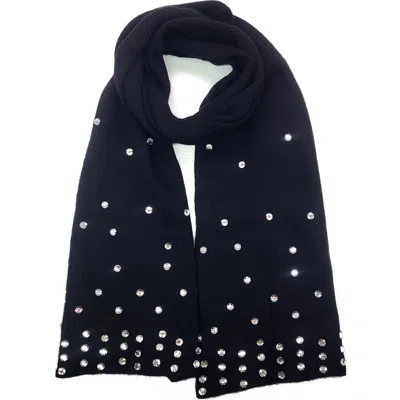 Portolano Cashmere Embellished Scarf In Blue