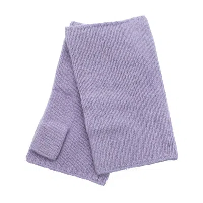 Portolano Cashmere Fingerless Gloves In Blue