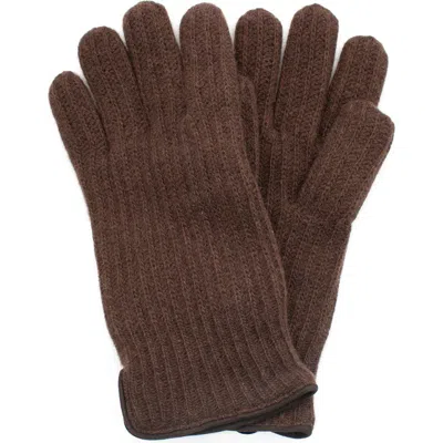 Portolano Cashmere Gloves In Brown