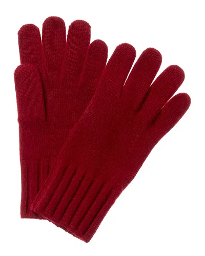 Portolano Cashmere Gloves In Burgundy