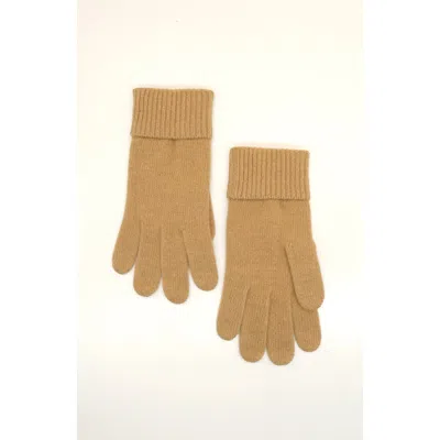 Portolano Cashmere Gloves In Cammello Chiaro