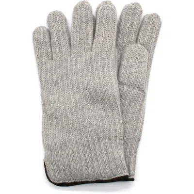 Portolano Cashmere Gloves In Gray