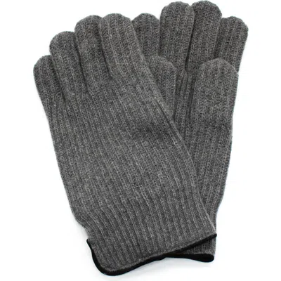 Portolano Cashmere Gloves In Gray