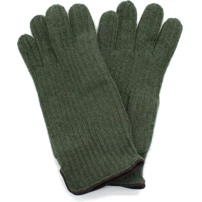 Portolano Cashmere Gloves In Green
