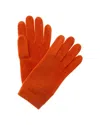 Portolano Cashmere Gloves In Orange