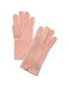 Portolano Cashmere Gloves In Pink