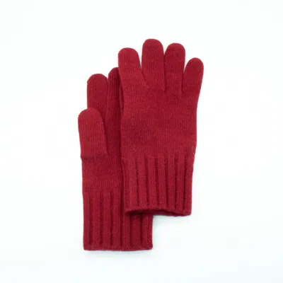 Portolano Cashmere Gloves In Red