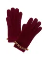 Portolano Cashmere Gloves In Red