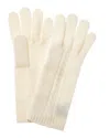 Portolano Cashmere Gloves In White