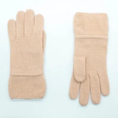 Portolano Cashmere Gloves With Stitched Cuff In Multi