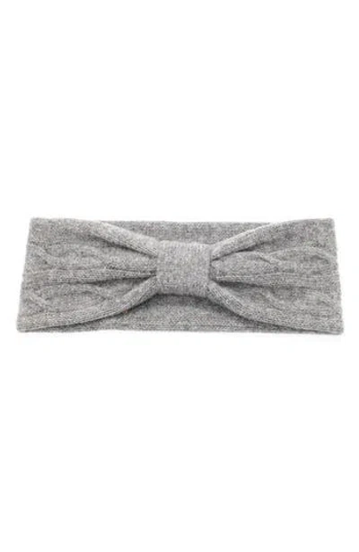Portolano Cashmere Headband In Lt Ht Grey