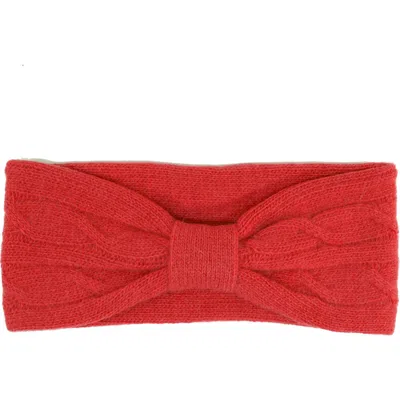 Portolano Cashmere Headband In Red