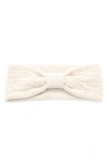 Portolano Cashmere Headband In Yogi Ivory