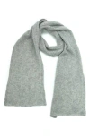 Portolano Cashmere Jersey Scarf In Green