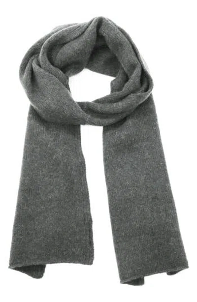 Portolano Cashmere Jersey Scarf In Gray