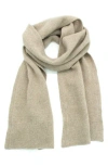 Portolano Cashmere Jersey Scarf In Neutral