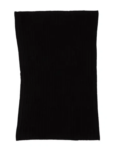 Pre-owned Portolano Cashmere Knit Collar W/tags In Black