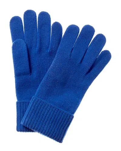 Portolano Cashmere Knit Gloves In Blue
