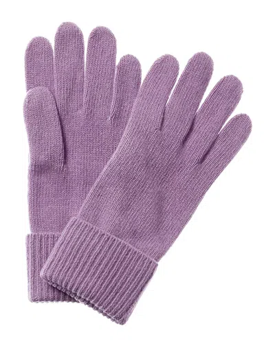 Portolano Cashmere Knit Gloves In Purple