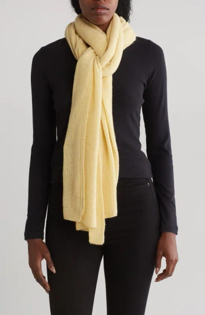 Portolano Cashmere Knit Wrap Scarf In Neutral