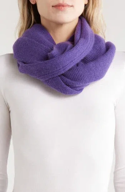 Portolano Cashmere Knit Wrap Scarf In Pink