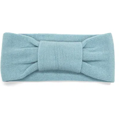 Portolano Cashmere Knot Headband In Blue