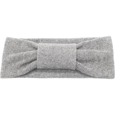 Portolano Cashmere Knot Headband In Gray