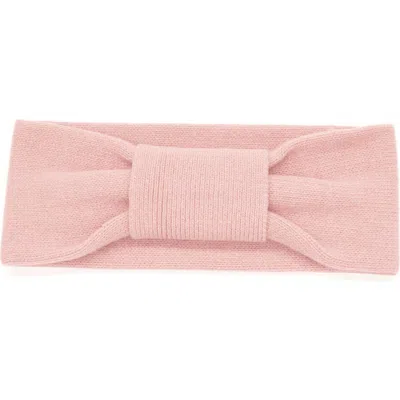 Portolano Cashmere Knot Headband In Pink