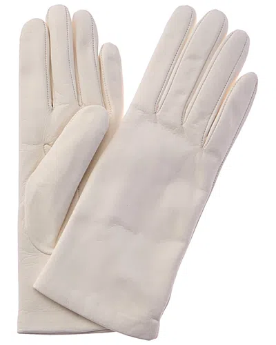 Portolano Cashmere-lined Leather Gloves In Neutral