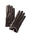Portolano Cashmere-lined Leather Gloves In Brown