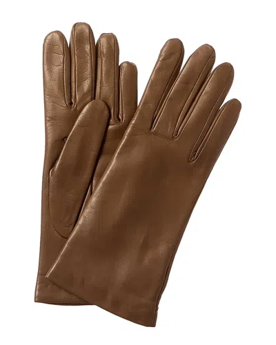 PORTOLANO PORTOLANO CASHMERE-LINED LEATHER GLOVES